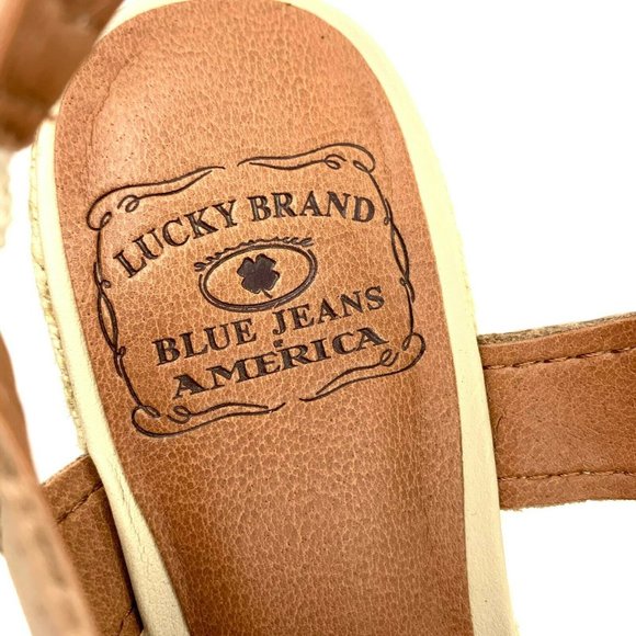 LUCKY BRAND 'Hacienda' Wedge Espadrille Sandals - Picture 9 of 11